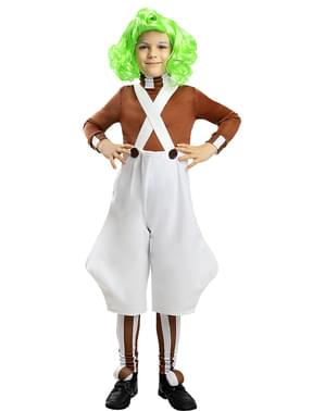 Oompa Loompa kostume fyrir börn - Charlie og súkkulaðiverksmiðjan