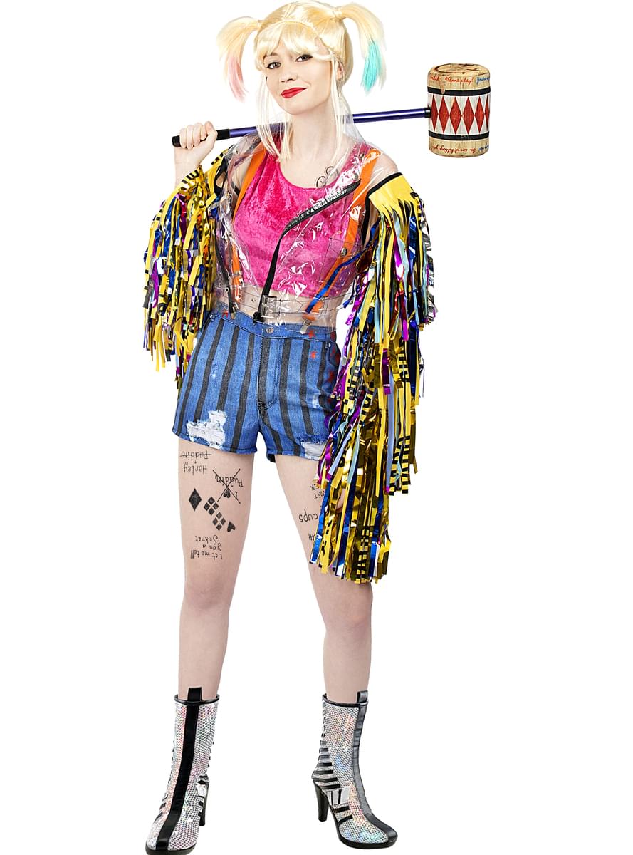 Batte Harley Quinn Veste Et T-Shirt Harley Quinn Taille 11-13 Ans - La Grande Récré Perruque Harley Quinn