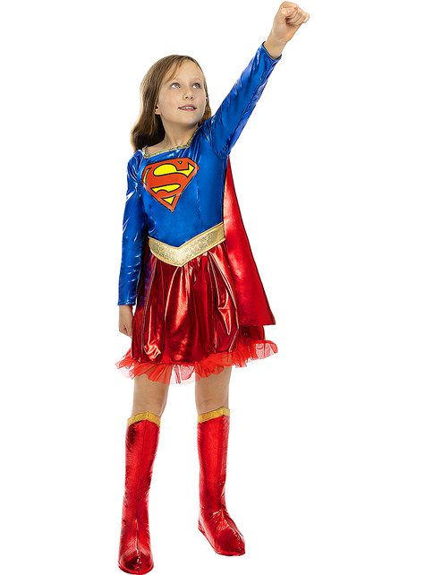 Costume Supergirl deluxe per bambina. Consegna 24h