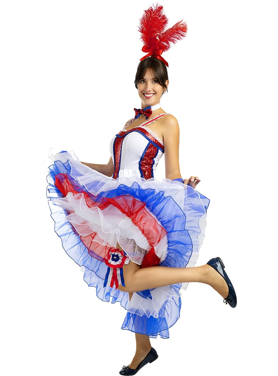 תחפושת שמלת קאן-קאן לנשים