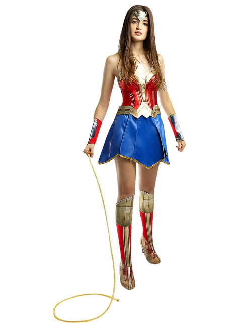 Funidelia  Kit Wonder Woman da per donna Supereroi, DC Comics, Lega della  Giustizia - Costume per Adulto e accessori per Feste, Carnevale e Halloween  - Taglia S - Rosso : : Altro