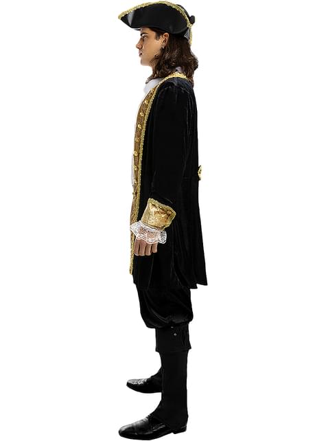 Funidelia | Deluxe Pirate Costume Colonial Collection for Man Corsair, Buccaneer - Costume for Adults Accessory Fancy Dress & Props for Halloween, CA
