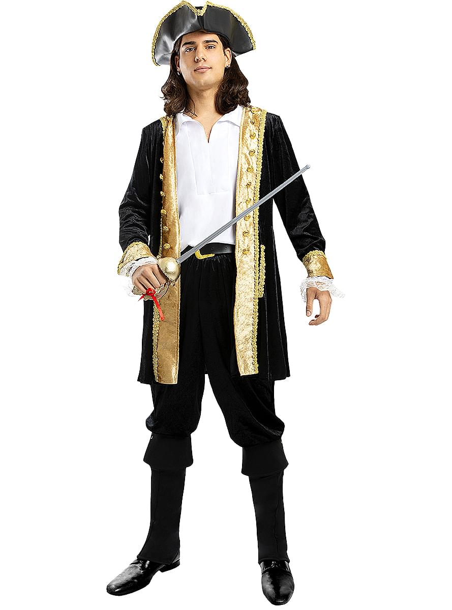 Fato de pirata deluxe para homem - Coleção colonial