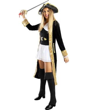 Piratin Kostüm deluxe für Damen - Kolonial Kollektion