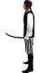 Déguisement pirate à rayures homme grande taille - Collection Blanc et Noir