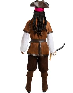 Fantasia Halloween Masculina Pirata Piratinha Listrado Carnaval