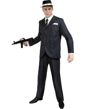 Adult Mens 1920s Gangster Mafia Pinstripe Waistcoat Vest Fancy Dress  Accessory Kostüme LA1885578