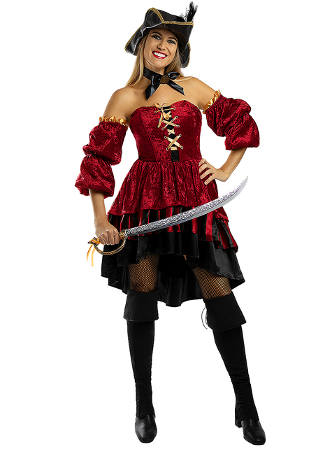 Costume da pirata corsara elegante da donna