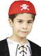 Pirat Kopftuch Tuch rot mit Totenköpfen für Kinder