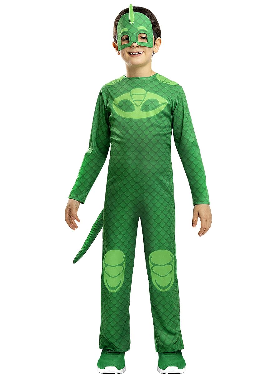 Pj Masks Gekko Costume For Boys. Express Delivery 