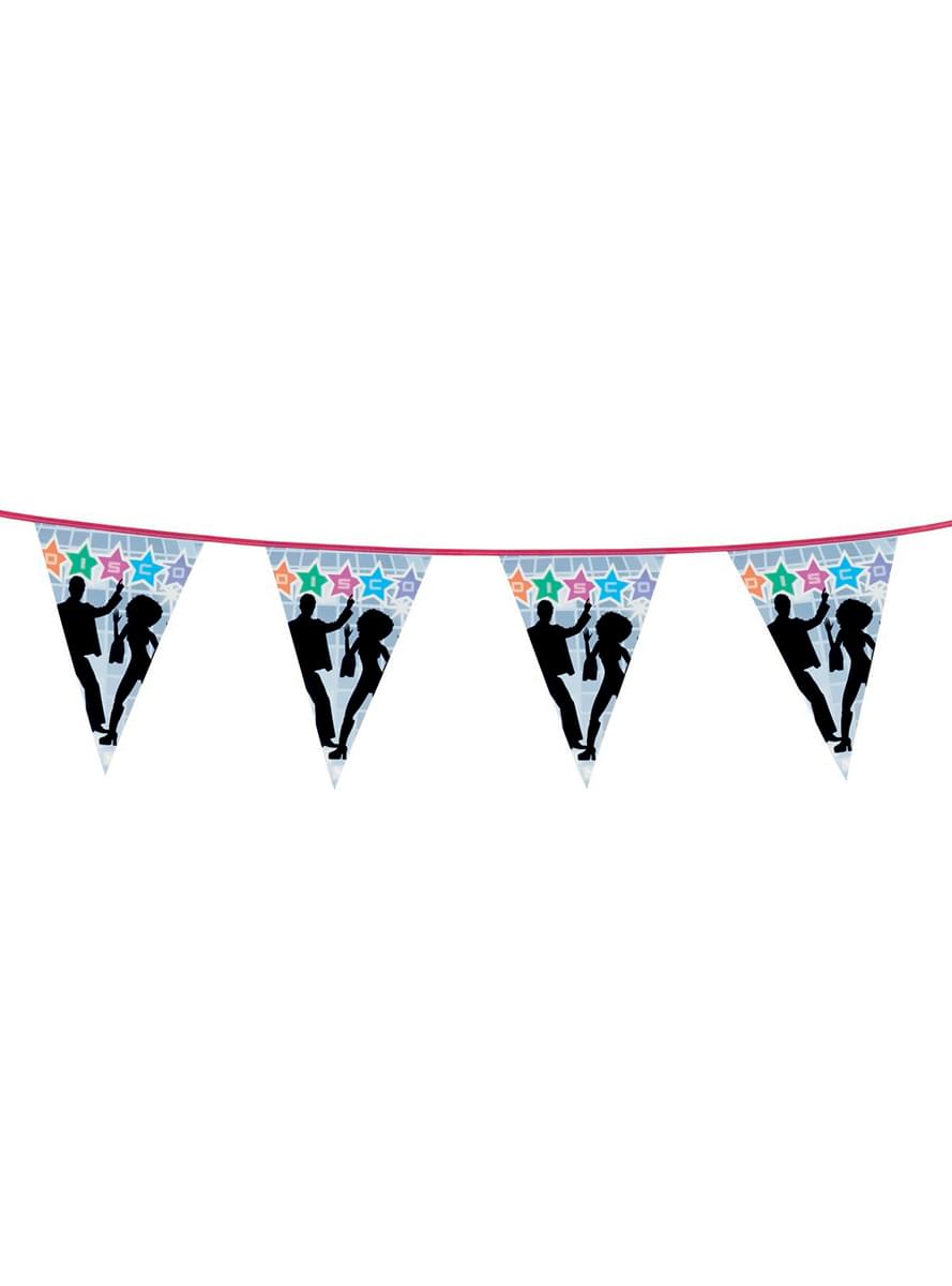 Dekorativ Disco Danser Banner