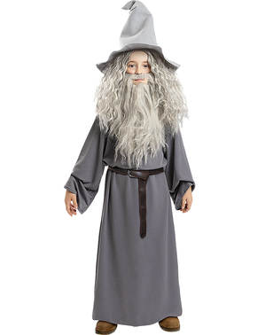 Perruque de Gandalf avec barbe enfant- Le Seigneur des Anneaux