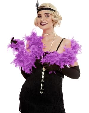 נוצה לשיער בצבע כחול לילך