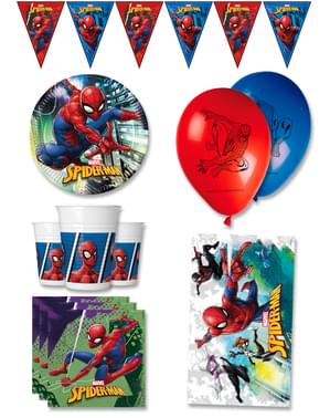 Premium Spiderman Birthday Decorations for 8 People