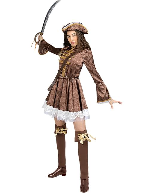 Costume da pirata deluxe per bambino - Collezione coloniale. Consegna 24h