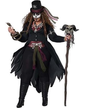 Voodoo Mester Kostume til Kvinder Plusstørrelse