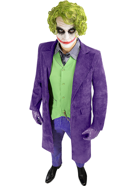 Clown Heath Ledger Cosplay Suit Halloween Men Movie Knight Joker Costume  Uniform Purple Jacket Trench Vest Pants Full Sets - Cosplay Costumes -  AliExpress