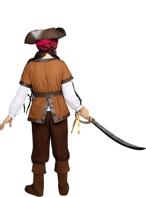 Kids Caribbean Pirate Boy Costume Buccaneer Boys Child Captain