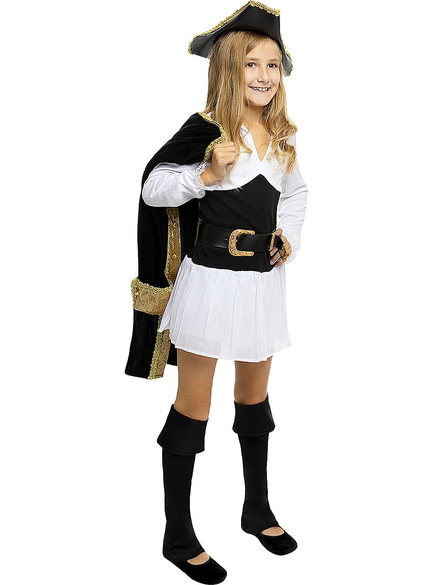 Fato de pirata deluxe para menina - Coleção colonial