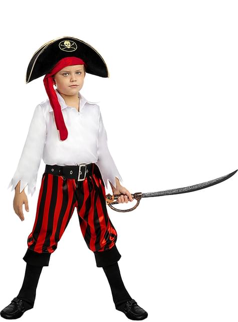 Costume da pirata con cappello per bambini per 19,25 €