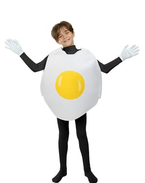 Fried egg costume for children