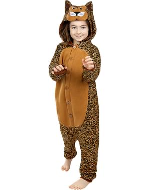 Onesie luipaarden kostuum voor kinderen