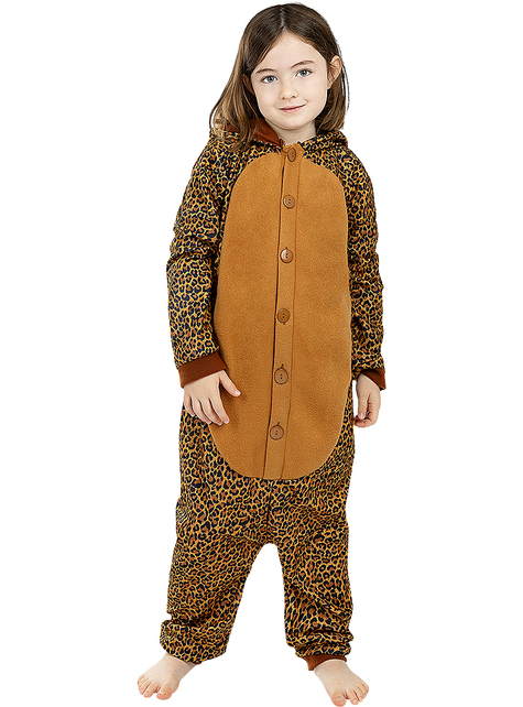 Disfraz de leopardo onesie para niños