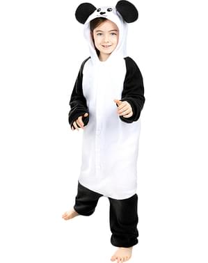 Disfraz de oso panda onesie para niños