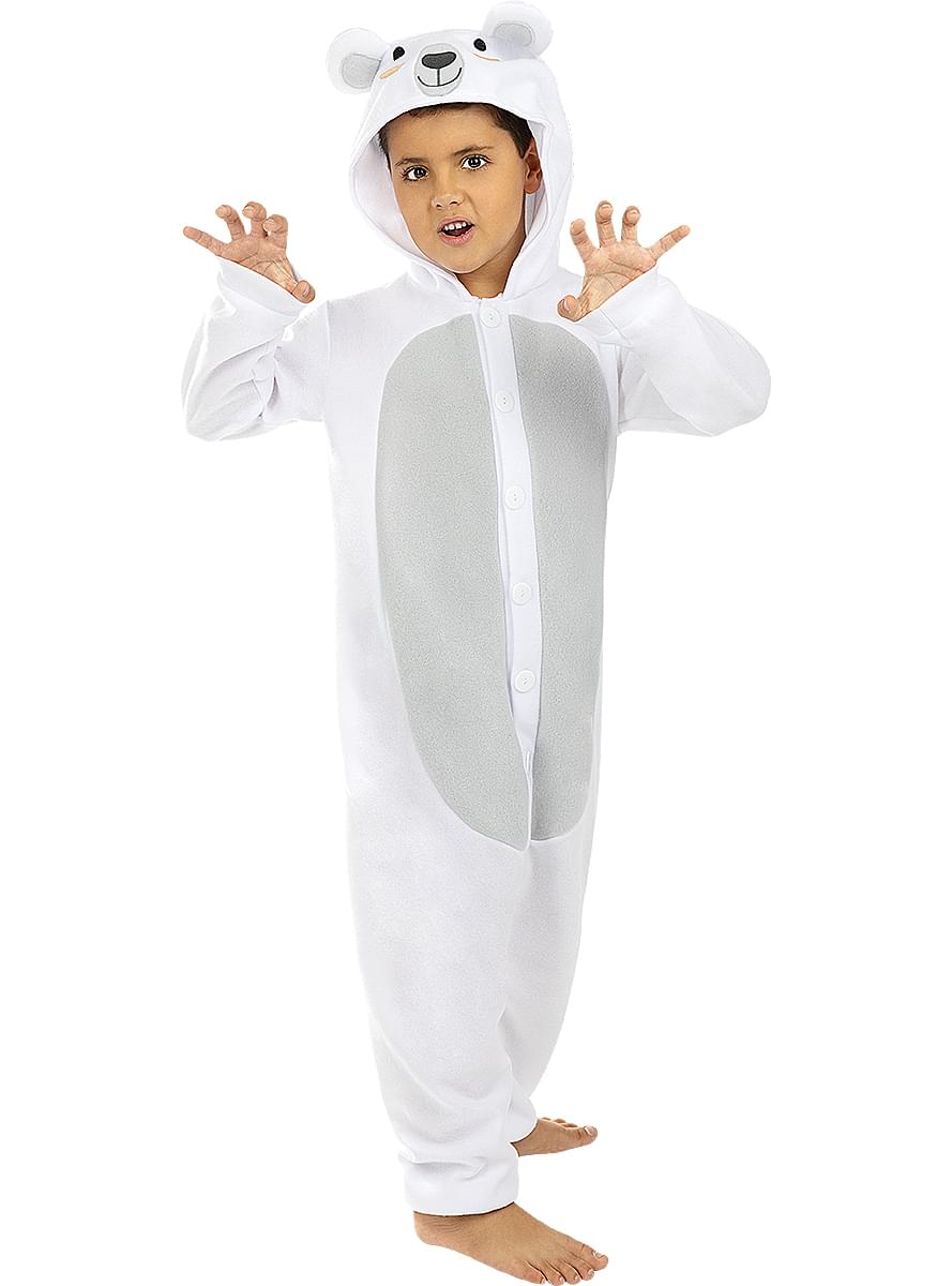 Costume da orso polare onesie per bambini