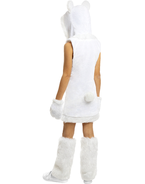 Costum de urs polar pentru fete