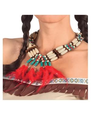 Collier indien plumes adultes