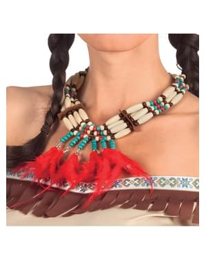 Indijanska ogrlica s perjem za odrasle