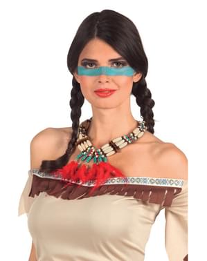 Collier indien plumes adultes