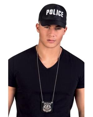 Placa da polícia para adulto