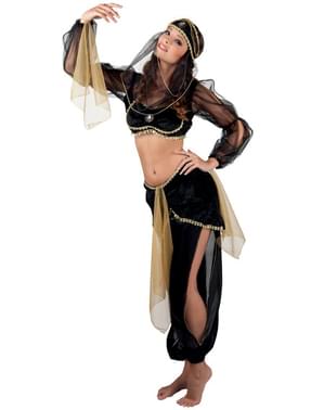 trebušna plesalka kostum za ženske v črni barvi
