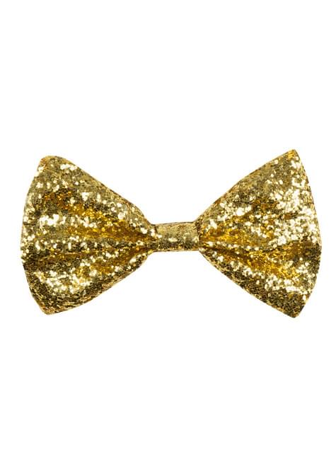 Mens golden bow tie. Express delivery | Funidelia