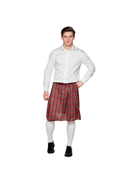 Déguisement humoristique jupe écossaise à bretelle avec faux zizi -  Totalcadeau