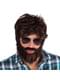 Mens wig and beard party set