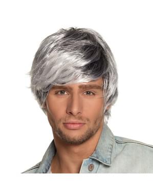 Mens bicolour Tyler wig