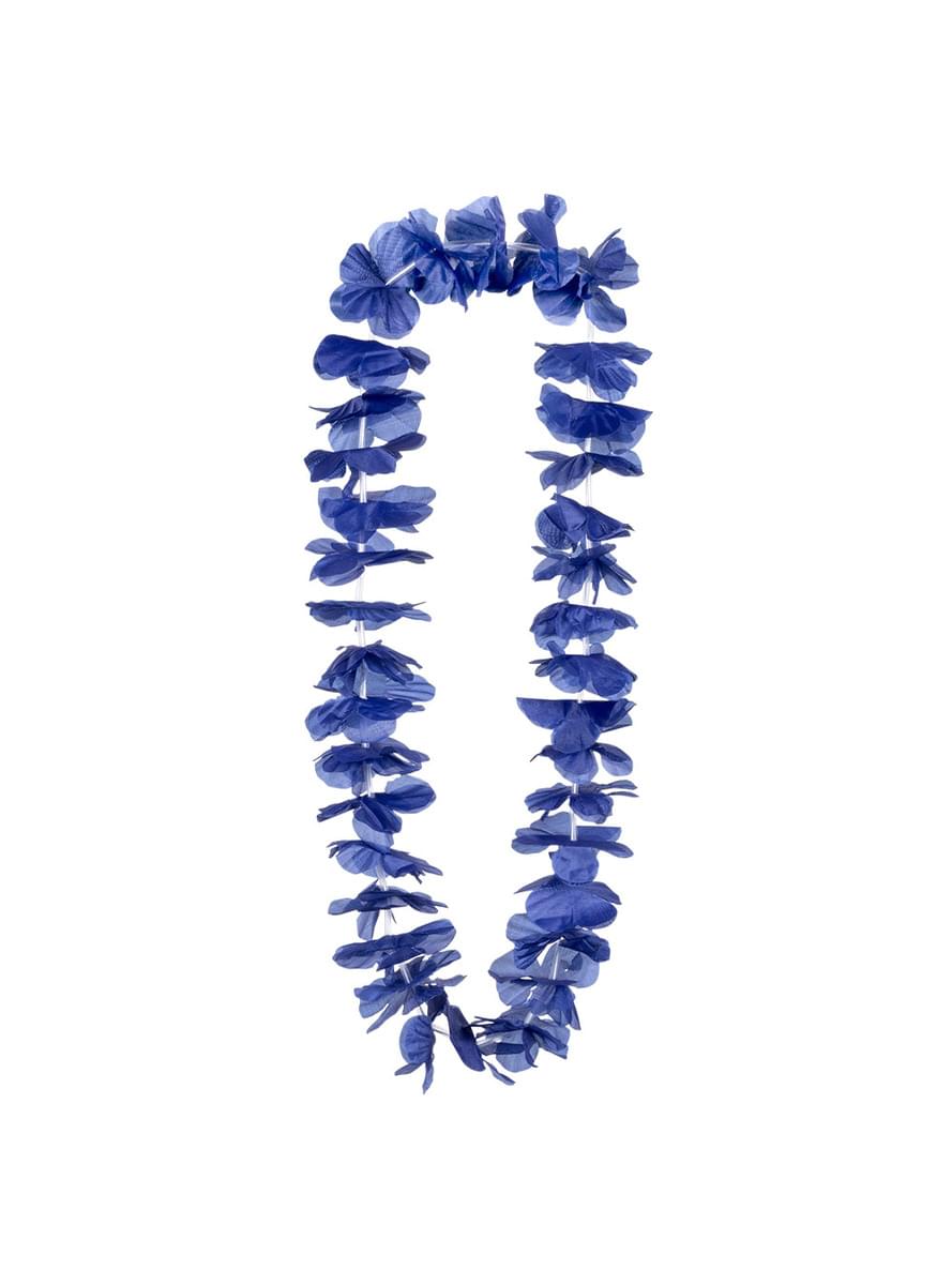 Blauwe Hawaiiaanse ketting voor volwassenen