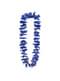 Collar hawaiano azul para adulto