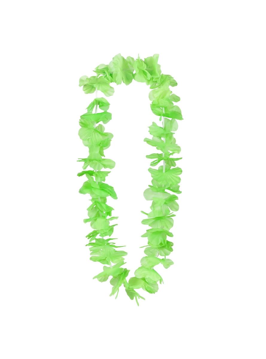 Collana hawaiana verde per adulto