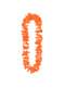 Collar hawaiano naranja para adulto