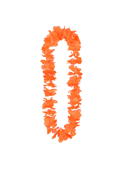 Havajský náhrdelník pro dospělé oranžový