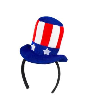 Minihoed van Uncle Sam voor vrouw