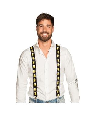 Bretelles chope de bière adulte