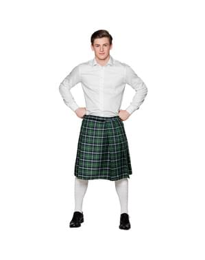 Saia escocesa verde para homem