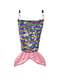 Sac sirène à paillettes multicolores femme