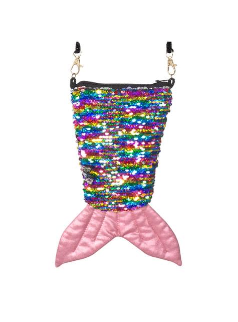 mermaid multicolor sequin bag for women