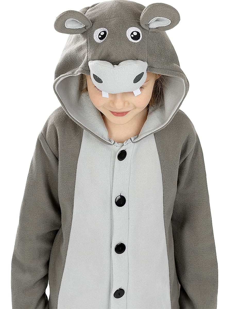 Onesie Hippo Costume for Kids